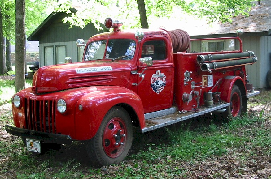 The grill of a 1946 Ford Truck